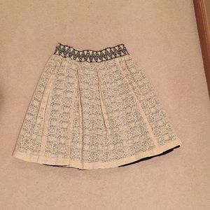 Lace with black slip skirt from Francesca’s
